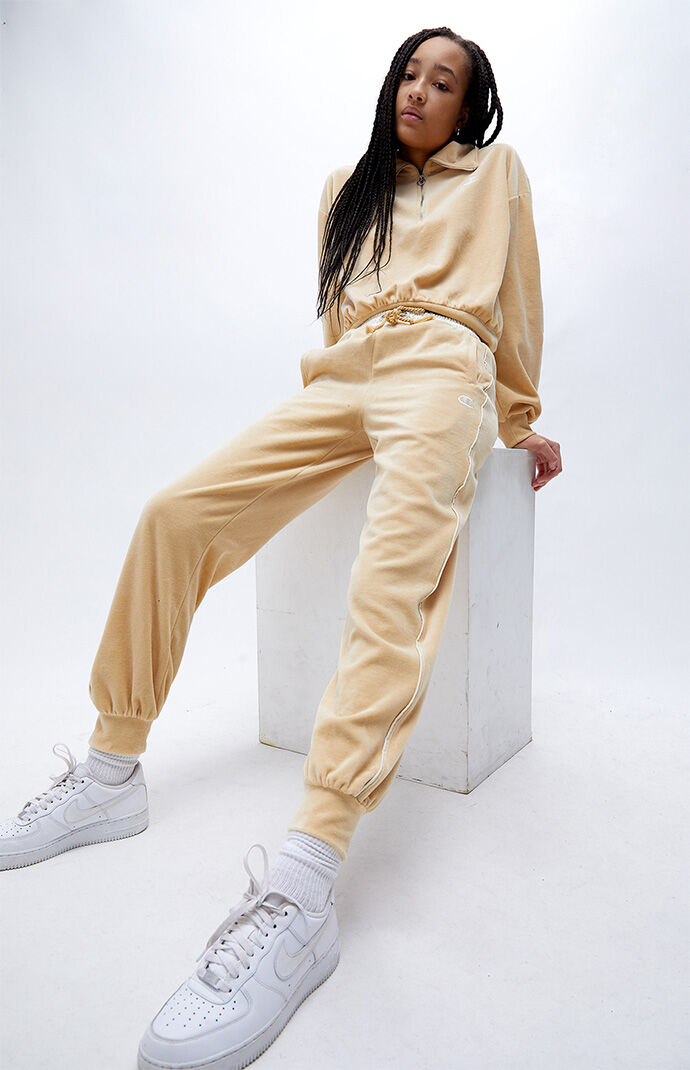 Champion Velour Satin Sweatpants PacSun