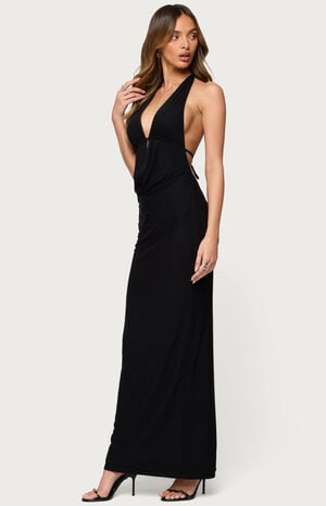 Laretta Cowl Neck Backless Maxi Dress image number 2
