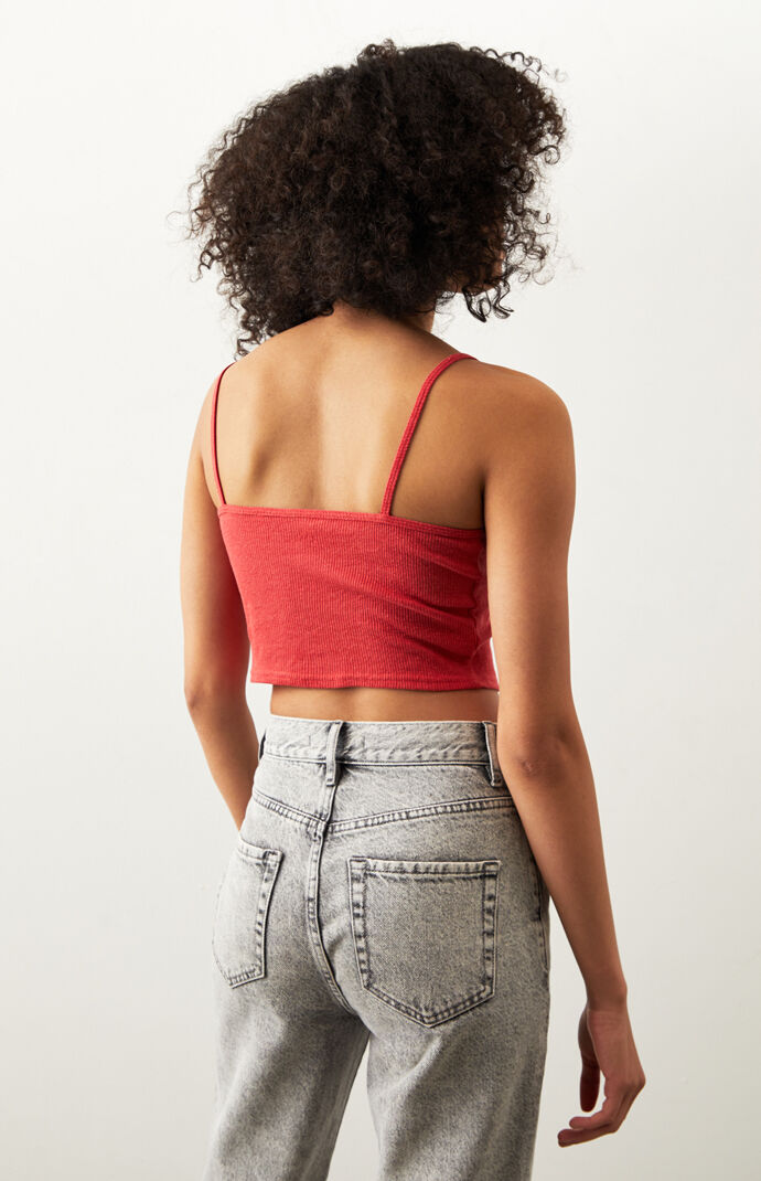 Cinched Flecked Cami Top
