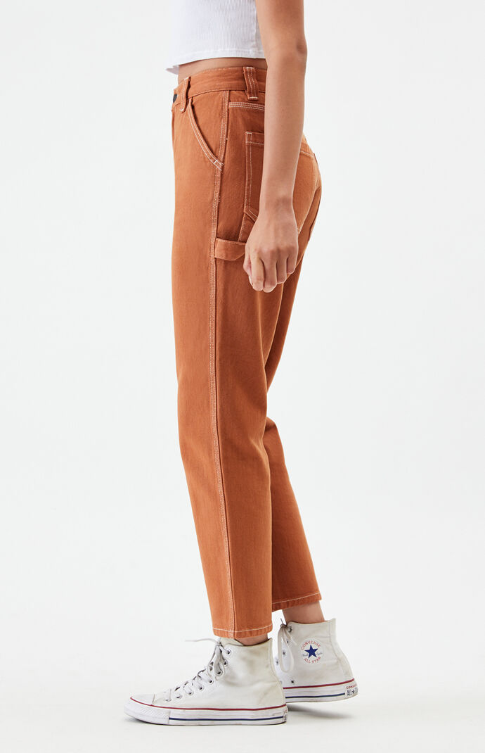 Dark orange pants clearance