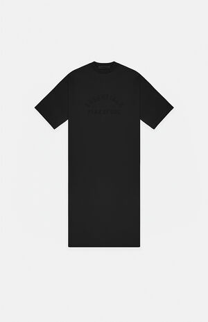 Essentials Black 3/4 Sleeve T-Shirt Dress image number 1