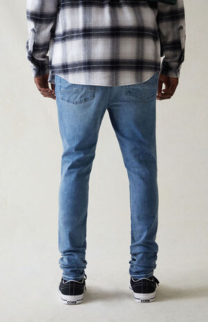 High Stretch Indigo Stacked Skinny Jeans image number 4