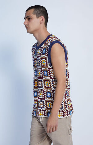 Blue Penn Crochet Tank Top image number 3