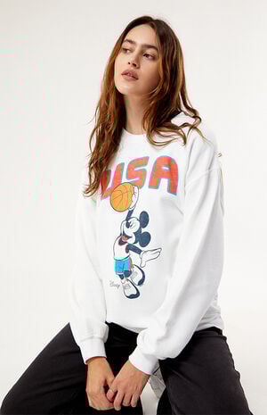 Mickey Mouse Team USA Crew Neck Sweatshirt image number 1