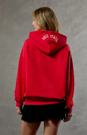 Ohio State Embroidered Hoodie image number 4