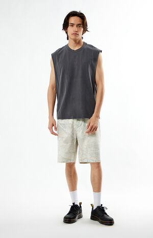 Black Cut Off Muscle T-Shirt image number 4