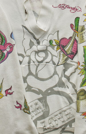 2000s Ed Hardy V-Neck Pullover Hoodie image number 2