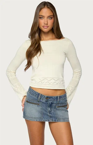 Maple Pointelle Long Sleeve Top image number 1
