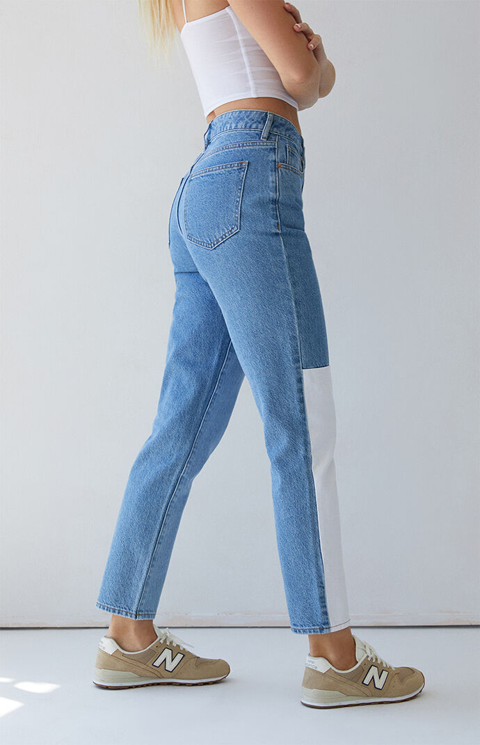 Colorblock Mom Jeans