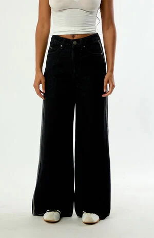 High Waisted Wide Leg Baggy Jeans image number 2