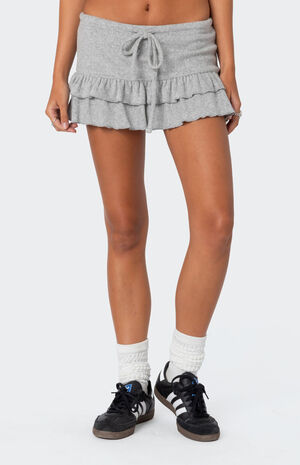 Delia Ruffled Terry Mini Skort image number 2