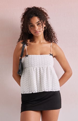 Carrie Floral Peplum Tank Top image number 1