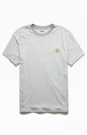 Trippy Stripe Embroidered T-Shirt image number 1