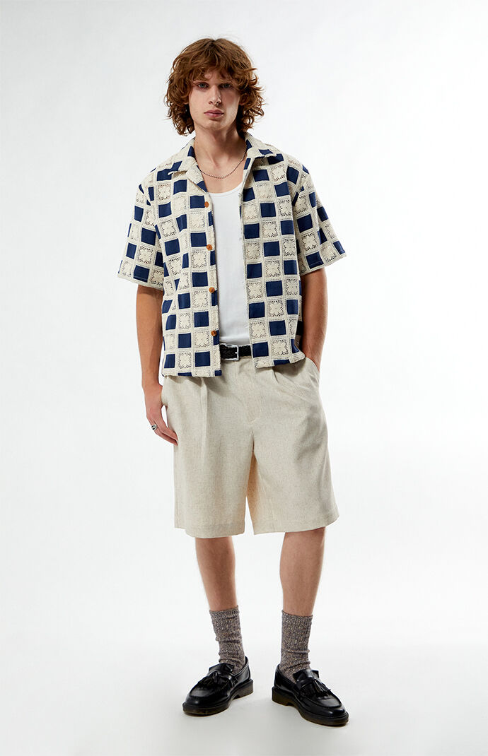 FIELD OF STUDY by Pacsun Linen Baggy Shorts | PacSun