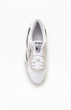 Reebok White Black Classic Nylon Shoes |