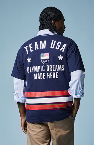 Navy Milano Cortina Team USA Dream Jersey T-Shirt image number 5