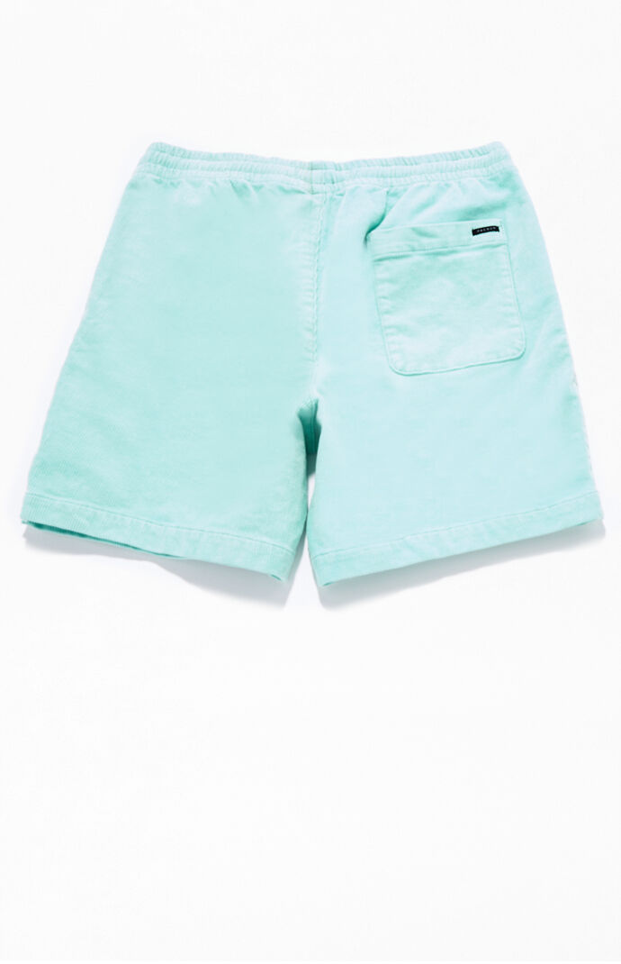 Mint Corduroy Volley Shorts