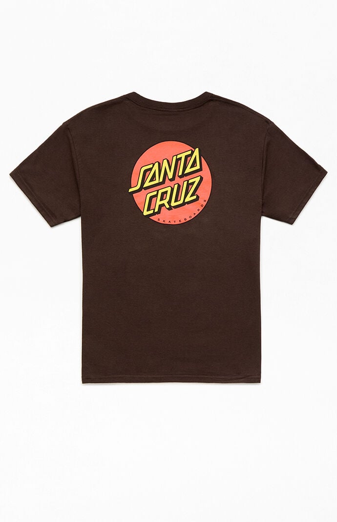 Santa Cruz Kids Brown Classic Dot T-Shirt