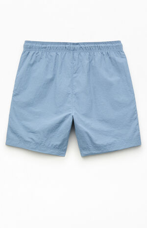 Blue Collegiate Solid 6.5" Swim Trunks image number 2