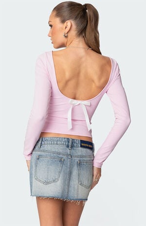 Nila Backless Boat Neck Top image number 1