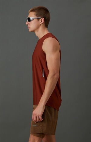 Active Burnt Orange Performance Tank Top image number 4