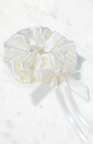 Satin Bow Hair Scrunchie image number 2