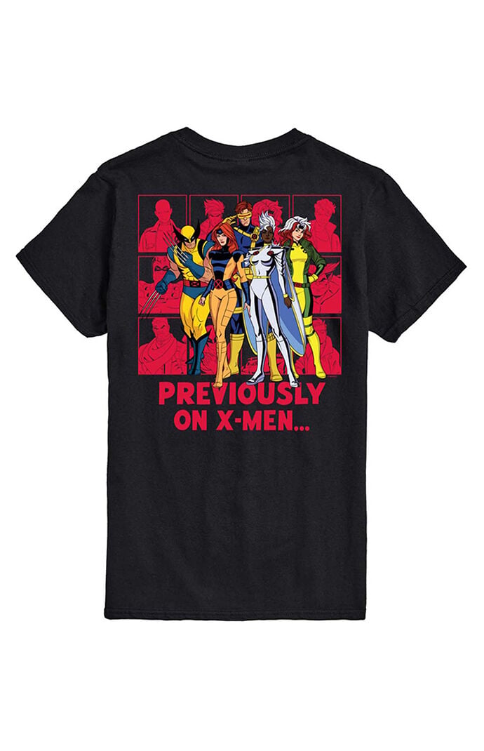 Hybrid Apparel X-Men 97 Previously On T-Shirt