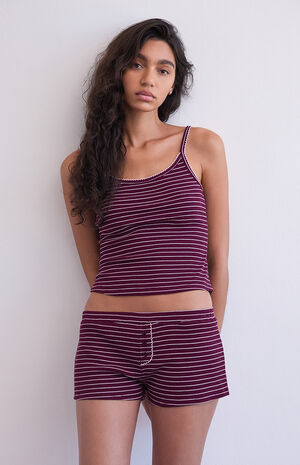 Jersey Knit Pajama Tank Top image number 3