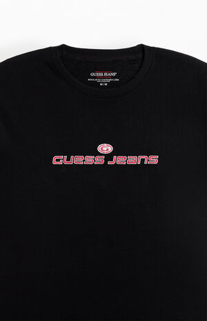 Black Embroidered T-Shirt image number 2