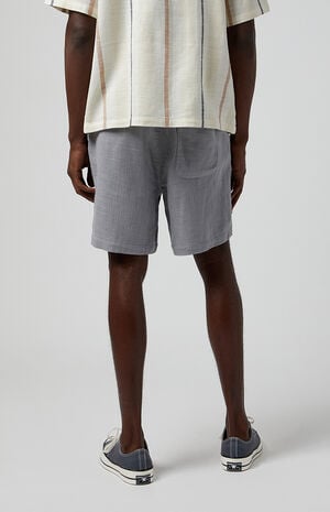 Gray Floral Russel Volley Shorts Gray Floral Russel Volley Shorts image number 4