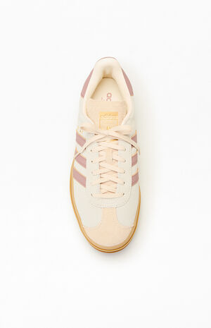 Women's Tan & Pink Gazelle Bold Sneakers image number 5