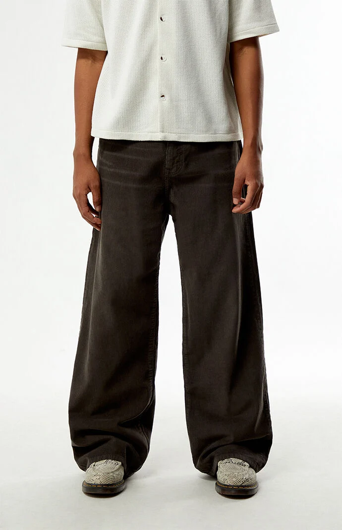 Pacsun Blake Extreme Baggy Pants Corduroy Dark Gray | Pacsun