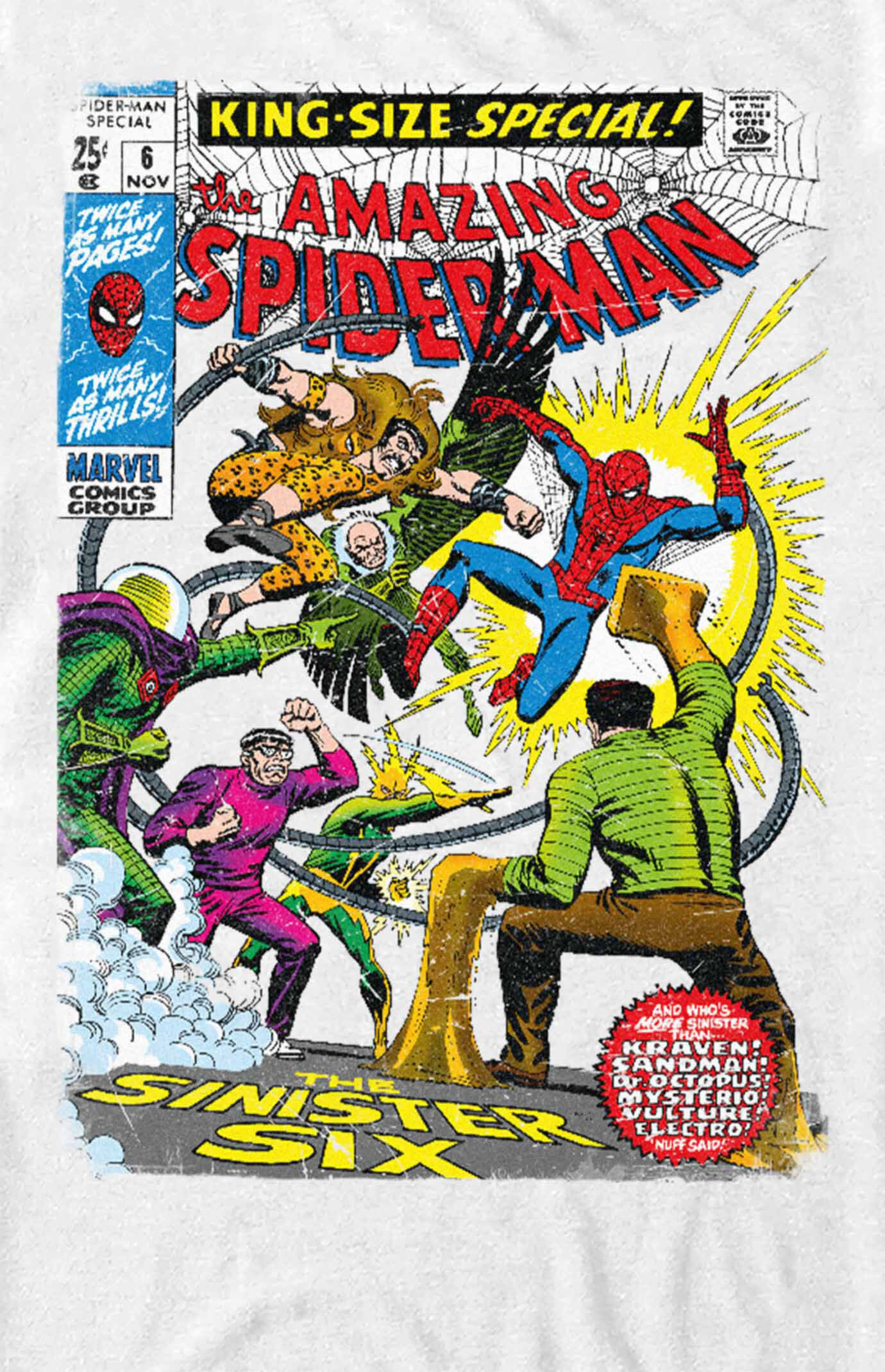 Spider-Man Sinister6 Comic T-Shirt