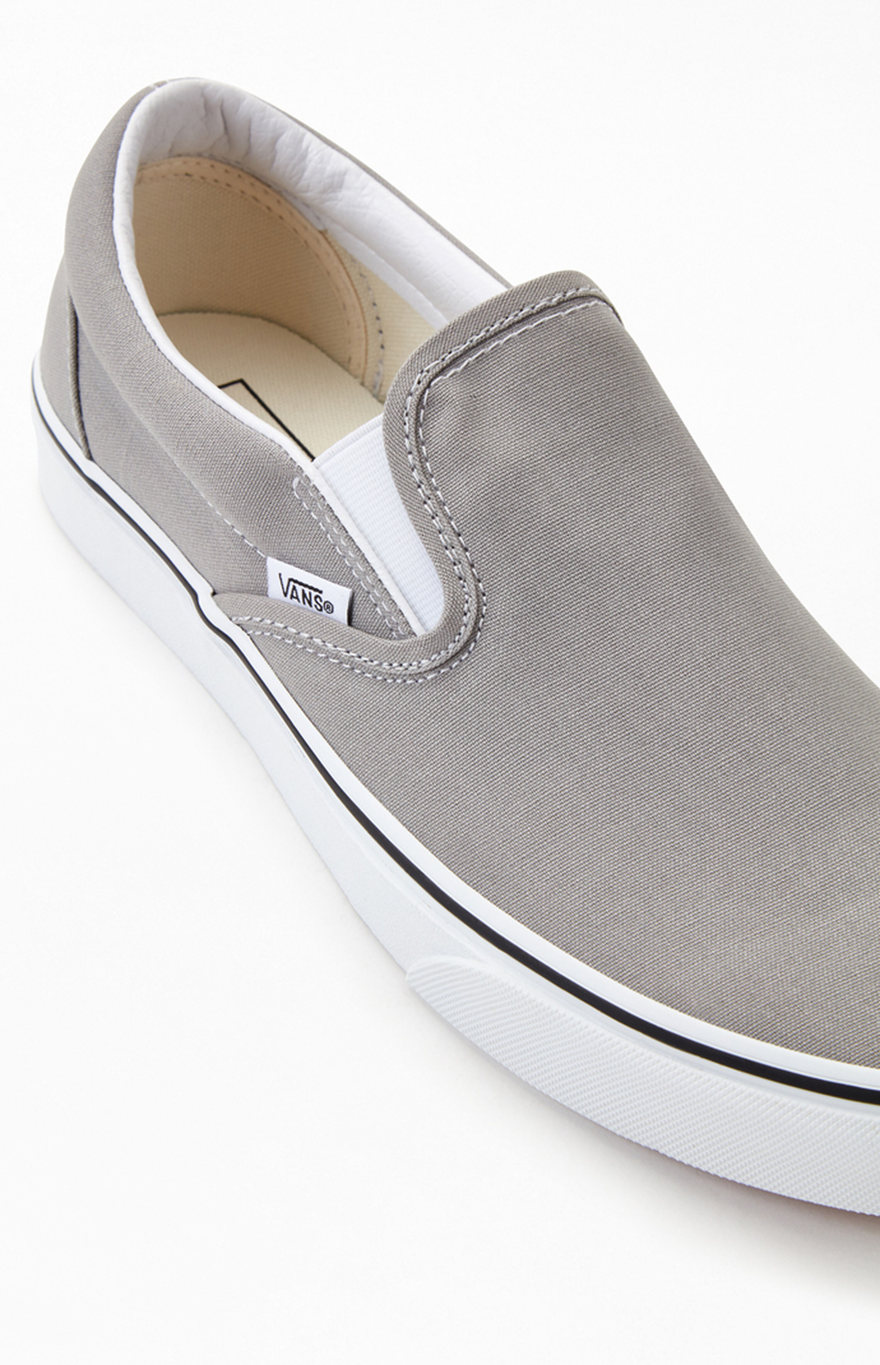 Vans Gray Classic SlipOn Shoes PacSun
