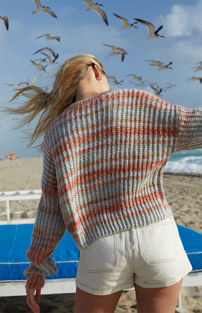 Multicolor Crew Neck Sweater