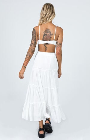 White Miriah Maxi Skirt image number 3