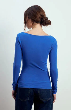 Chloe Ruched Long Sleeve Top image number 4