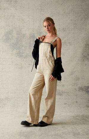 Sand Denim Overalls image number 1