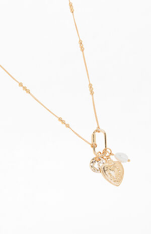 Laurie Gold Charm Necklace image number 2
