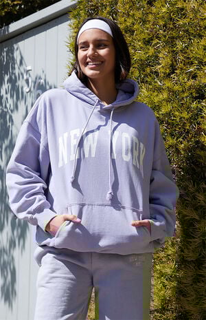 Light Blue New York Hoodie image number 1
