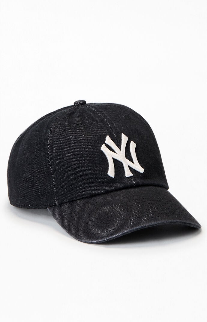 47 Brand Black NY Yankees Lennon Clean Up Dad Hat