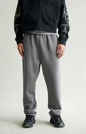 Dark Gray Straight Leg Sweatpants image number 2