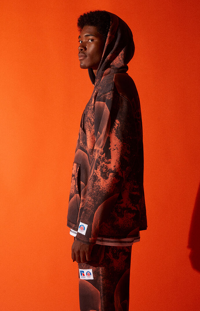 x Russell Athletic Black Graphic Hoodie