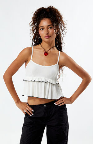 Charlie Babydoll Ruffle Top image number 1