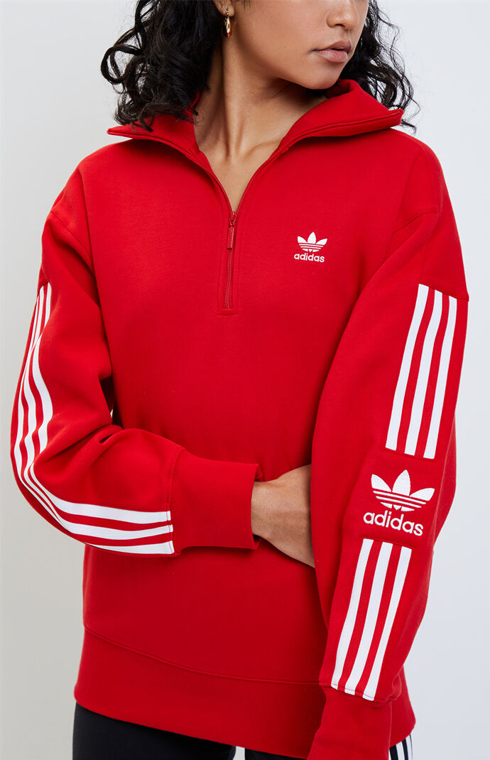 red adidas hoodie pacsun