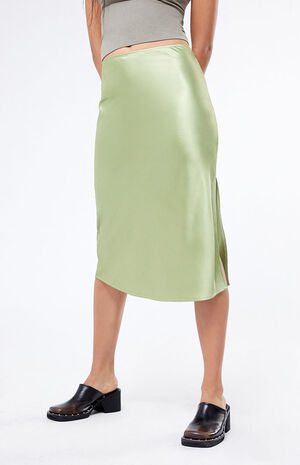 Satin Midi Skirt image number 2