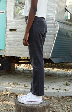 Black '90s Straight Leg Jeans image number 3
