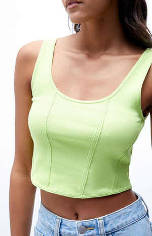 Ribbed Bustier Tank Top image number 2