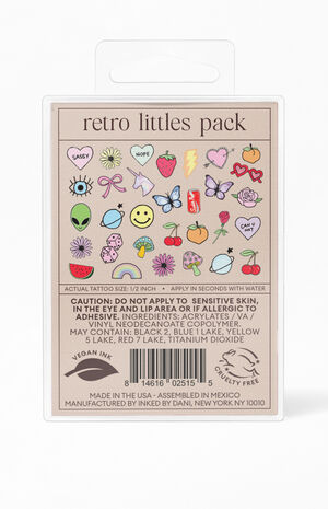 Retro Little Temporary Tattoo Pack image number 4