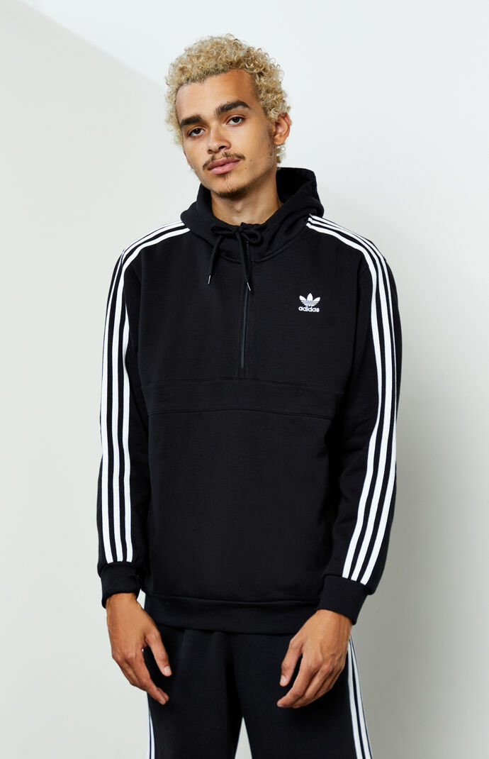 adidas three stripe zip hoodie